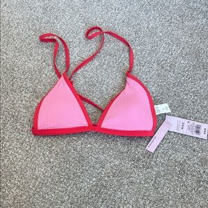 Wild Fable Pink and Red Bikini Top